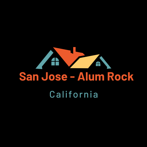 Drawing of a House  With San Jose CA Alum Rock neighborhood Tag 