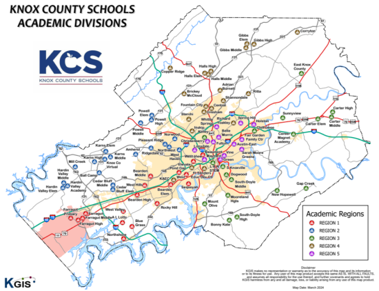 Knox County School Zone Search