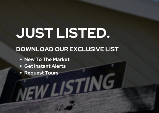 Just Listed / Coming Soon